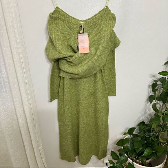 Cult Gaia Zennie Long Sleeve Midi Dress
